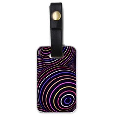 Abtract Colorful Spheres Luggage Tag (one Side)