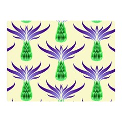 Thistles Purple Flora Flowering Double Sided Flano Blanket (mini) 
