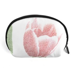 Tulip Red White Pencil Drawing Accessory Pouch (large)