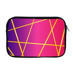 Golden Lines Apple Macbook Pro 17  Zipper Case