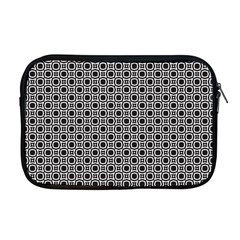 Pattern Formes Ronds Noir/blanc Apple Macbook Pro 17  Zipper Case