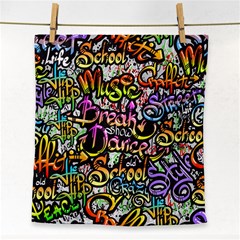 Graffiti Word Seamless Pattern Face Towel