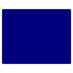 True Navy Blue Color Double Sided Flano Blanket (medium) 