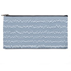 Boho Faded Blue Stripes Pencil Case