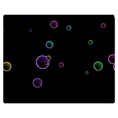 Bubble In Dark Double Sided Flano Blanket (medium) 