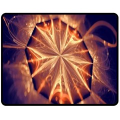 Sun Fractal Fleece Blanket (medium) 