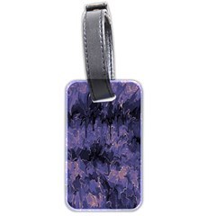 Purple And Yellow Abstract Luggage Tag (two Sides)