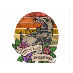 Possum - Mentally Sick Physically Thick Double Sided Flano Blanket (large) 