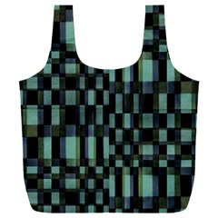 Dark Geometric Pattern Design Full Print Recycle Bag (xxxl)