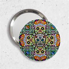 Sugar Skulls Pattern 2 25  Handbag Mirrors