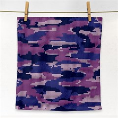 Abstract Purple Camo Face Towel