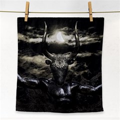 Creepy Mythological Artwork Collage Face Towel