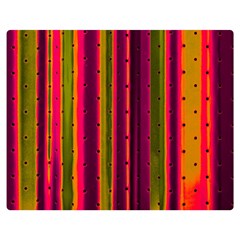 Warped Stripy Dots Double Sided Flano Blanket (medium) 