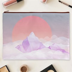 Mountain Sunset Above Clouds Cosmetic Bag (xxxl)