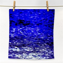 Blue Waves Flow Series 1 Face Towel