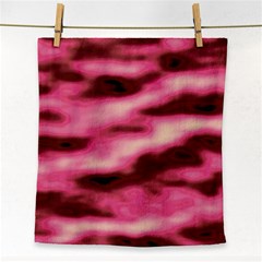 Pink  Waves Flow Series 6 Face Towel