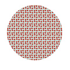 Kawaii Jam Pattern Aqua Mini Round Pill Box