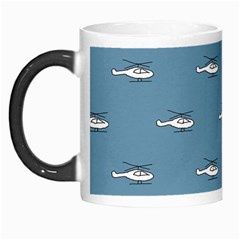 Cartoon Sketchy Helicopter Drawing Motif Pattern Morph Mug