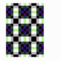 Agender Flag Plaid With Difference Large Garden Flag (two Sides)