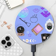Pastel Goth Witch Blue Wireless Charger