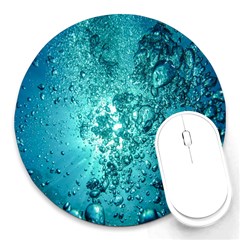 Bubbles Water Bub Round Mousepads