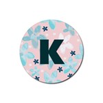watercolor flowers Drink Coaster (Round) Front