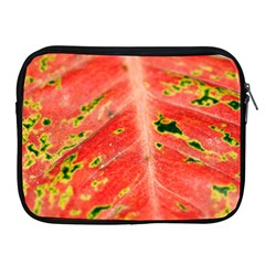 Aglonema Leaf Plant Pattern Flora Apple Ipad 2/3/4 Zipper Cases