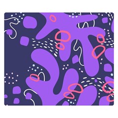 Abstract Background Shape Shapes Double Sided Flano Blanket (small) 