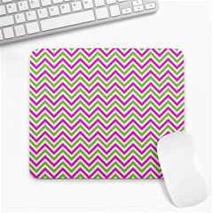 Mave,chevron,white,navi,purple Large Mousepads