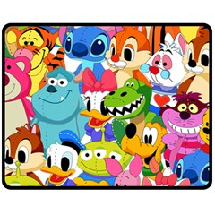 Illustration Cartoon Character Animal Cute Fleece Blanket (medium) 