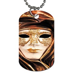 Venetian Mask Dog Tag (one Side)