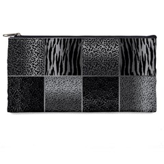 Gray Animal Print Pencil Case