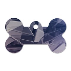Background Abstract Minimal Dog Tag Bone (one Side)