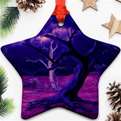 Forest Night Heaven Cloud Nature Star Ornament (two Sides)