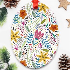 Flowers Ornament (oval)