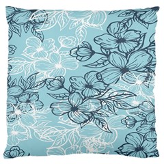 Flowers-25 Large Cushion Case (one Side)