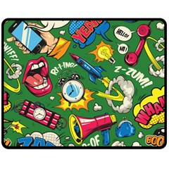 Pop Art Colorful Seamless Pattern Fleece Blanket (medium) 
