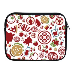 Pizza Seamless Pattern Background Apple Ipad 2/3/4 Zipper Cases