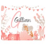 Personalized Mermaid Party Cute Child Two Sides Premium Plush Fleece Blanket (Teen Size) 60 x50  Blanket Front