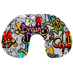 Hip Hop Background Travel Neck Pillow