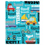 Personalized Baby Car Blanket Two Sides Premium Plush Fleece Blanket (Teen Size) 60 x50  Blanket Front