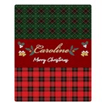 Personalized Christmas Blanket Two Sides Premium Plush Fleece Blanket (Large) 80 x60  Blanket Front