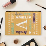 Personalized Name Star Gift Cosmetic Bag (Large) Front