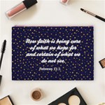  Personalized Pattern Seamless Gold Stars Cosmetic Bag (Large) Front