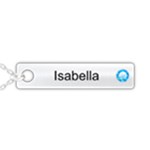 Personalized Name Simple Birthstone 925 Sterling Silver Name Pendant Necklace Front