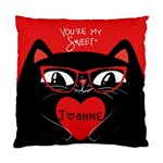 Personalized Valentine Cat Can Cushion Standard Cushion Case (One Side) Front