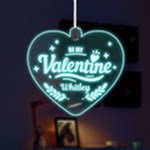 Be my Valentine LED Acrylic Ornament Front