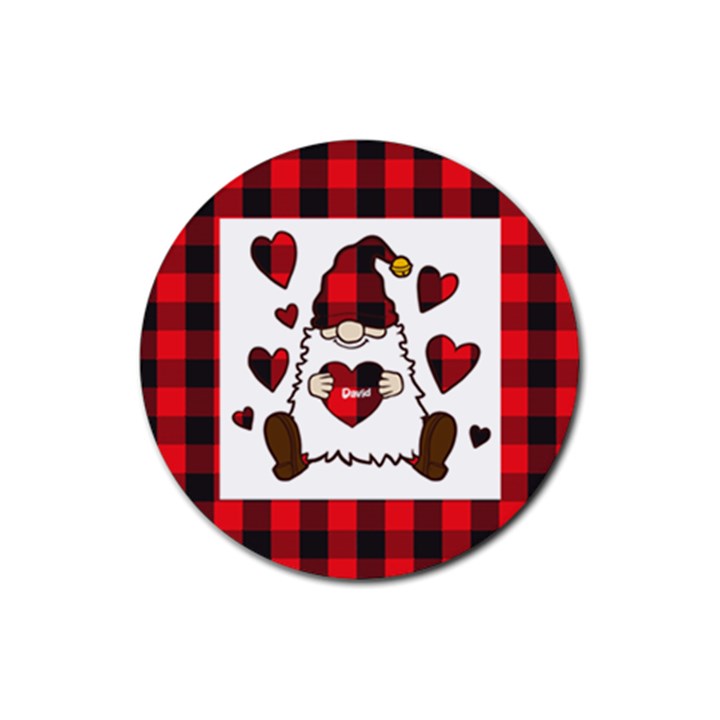 Mini Guy Rubber Coaster (Round)