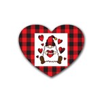 Mini Guy Rubber Coaster (Heart) Front