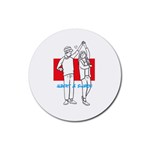 ColorfulCouple Rubber Coaster (Round) Front